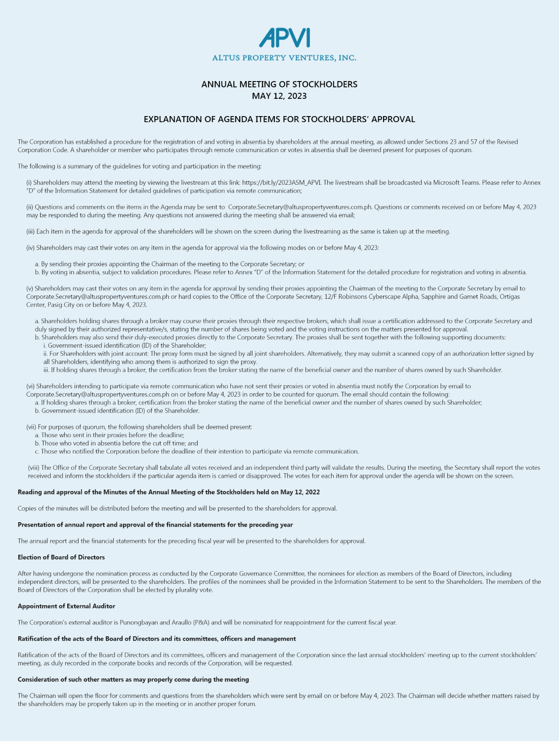 APVI ASM Notice 2023 part 2